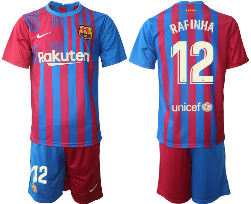 Cheap Men 2021-2022 Club Barcelona home red 12 Nike Soccer Jerseys